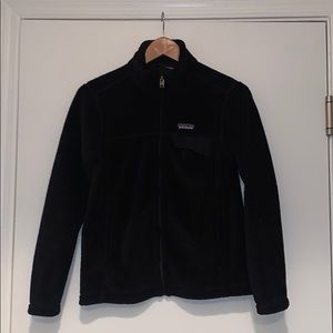 Black Patagonia Polartec Full Zip Jacket